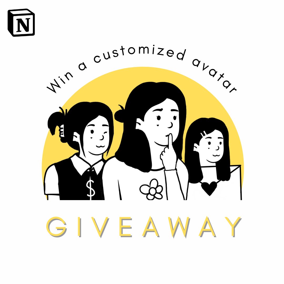 TheresaQ13's tweet photo. Retweet and comment 🍀 if you’d like the chance to win a customized Notion Avatar drawn by me 🥰

#notiontwt https://t.co/vvWdVFqD01