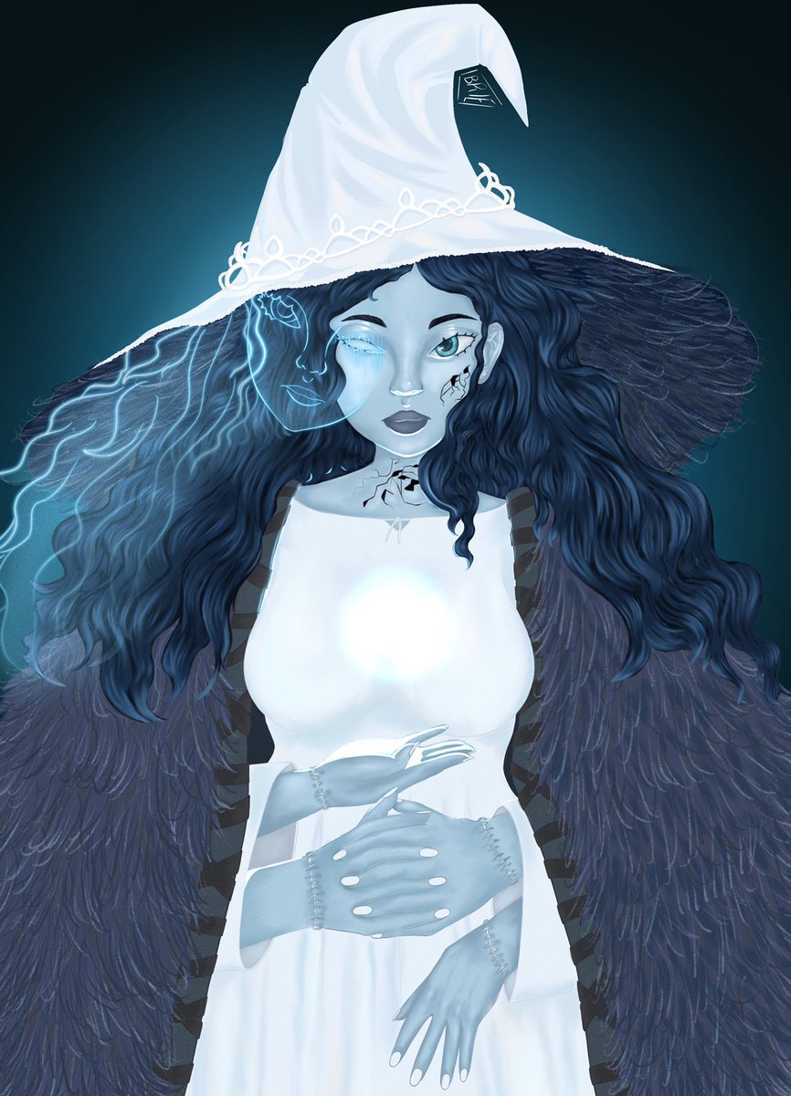 Briezeee's tweet photo. Ranni x Owl house light ball? 

During the process of this drawing, I got a massive dose of artblock..

I hope you like it! Thank you for all the support ❤️
Is there any part that you like the most?

#Ranni #witch #eldenring #digitalart #digiart #docmyart #illustration https://t.co/5tT9PZgAw1