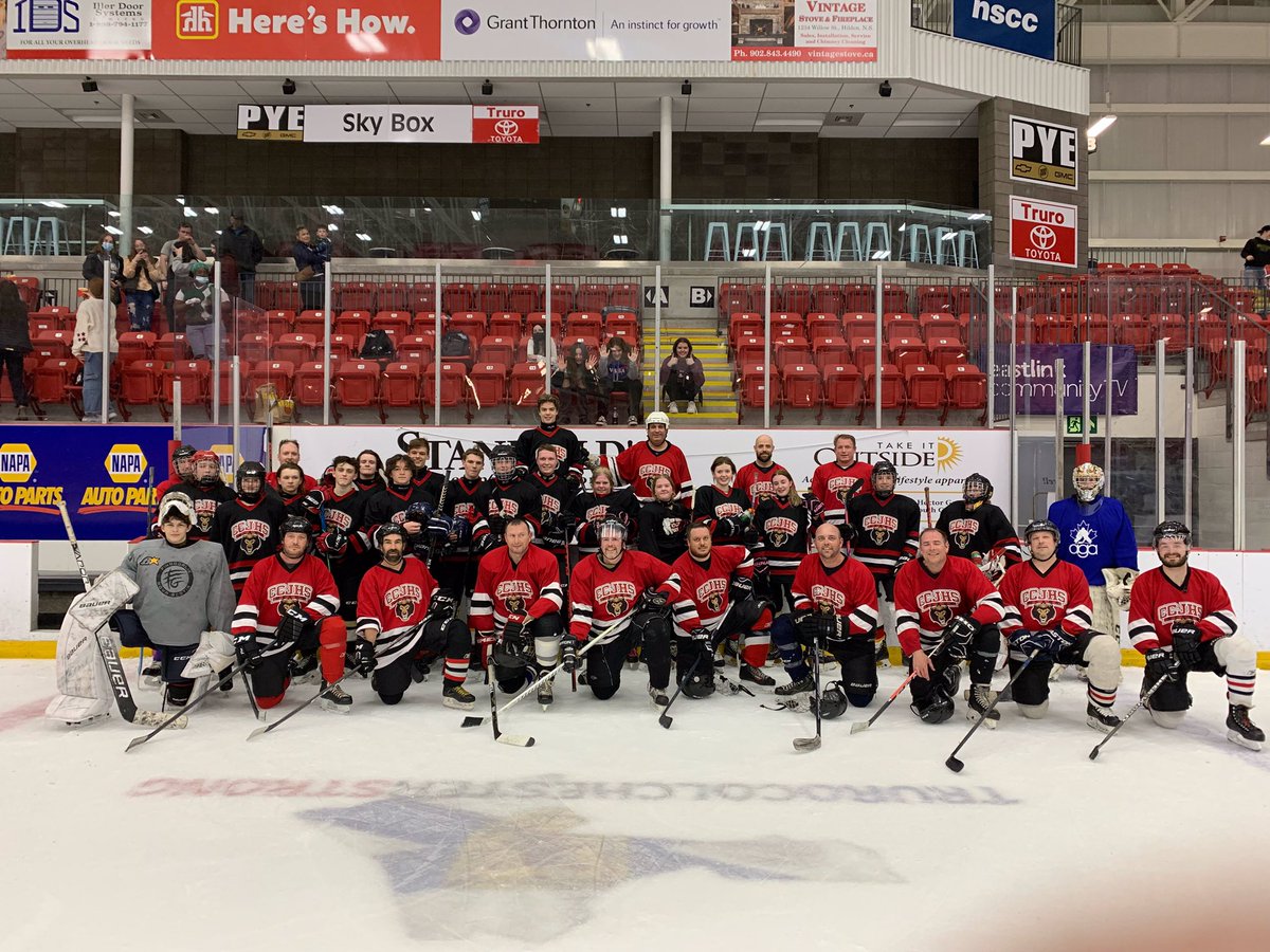 Spring Fling Students Vs Teachers hockey game!!! The rumour is the teachers won by one goal!!  <a href="/CCRCE_NS/">CCRCE</a>