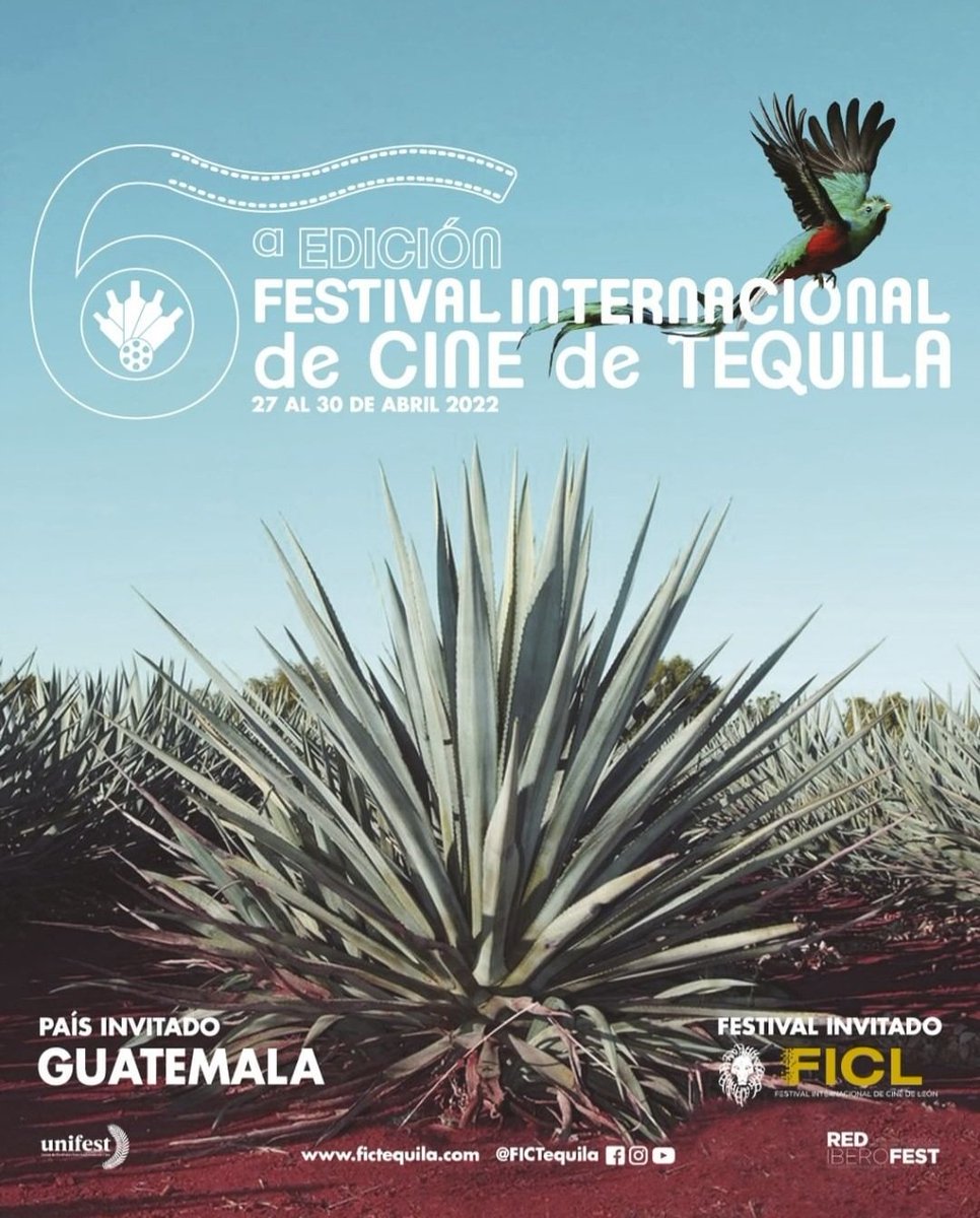 Estudios_GGM's tweet photo. El Festival Internacional de Cine de Tequila celebrará su sexta edición del 27 al 30 de abril en el paisaje Agavero, Patrimonio de la Humanidad. Consulta la programación en:
https://t.co/RXzUE42os1
¡No te lo puedes perder! 🦋
#eggm #ficteq2022 #festival #cine #production https://t.co/4PuXI1Fosx