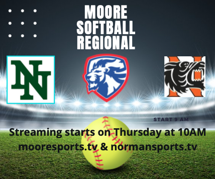The <a href="/NormanSoftball/">Norman High Softball</a>  takes on the Timberwolves in Moore tomorrow at 10am in the Moore Regional. If you can't be in Moore tomorrow watch it live on normansports.tv #okpreps