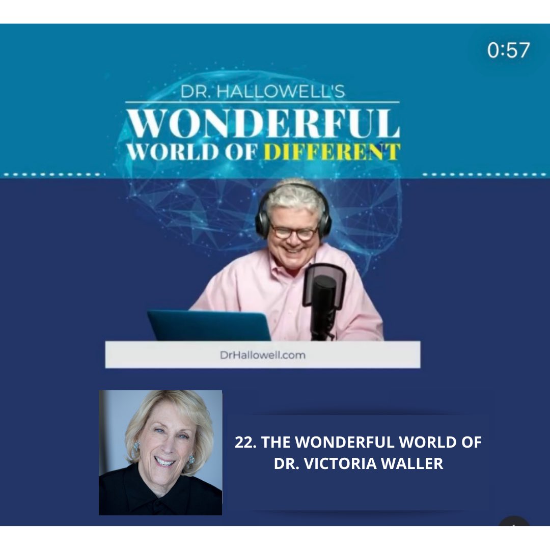 Dr. Victoria Waller (@drvickiwaller) on Twitter photo It was an honor to be on Ned Hallowell’s podcast. Thank you kindly for your introduction. Head to my website to listen to this important conversation on learning differences.
apple.co/3MBjgj3 ⇠ to listen to the full podcast 🎧 #adhd <a href="/drhallowell/">Dr Edward (Ned) Hallowell MD</a> It was an honor to be on Ned Hallowell’s podcast. Thank you kindly for your introduction. Head to my website to listen to this important conversation on learning differences.
apple.co/3MBjgj3 ⇠ to listen to the full podcast 🎧 #adhd <a href="/drhallowell/">Dr Edward (Ned) Hallowell MD</a>
