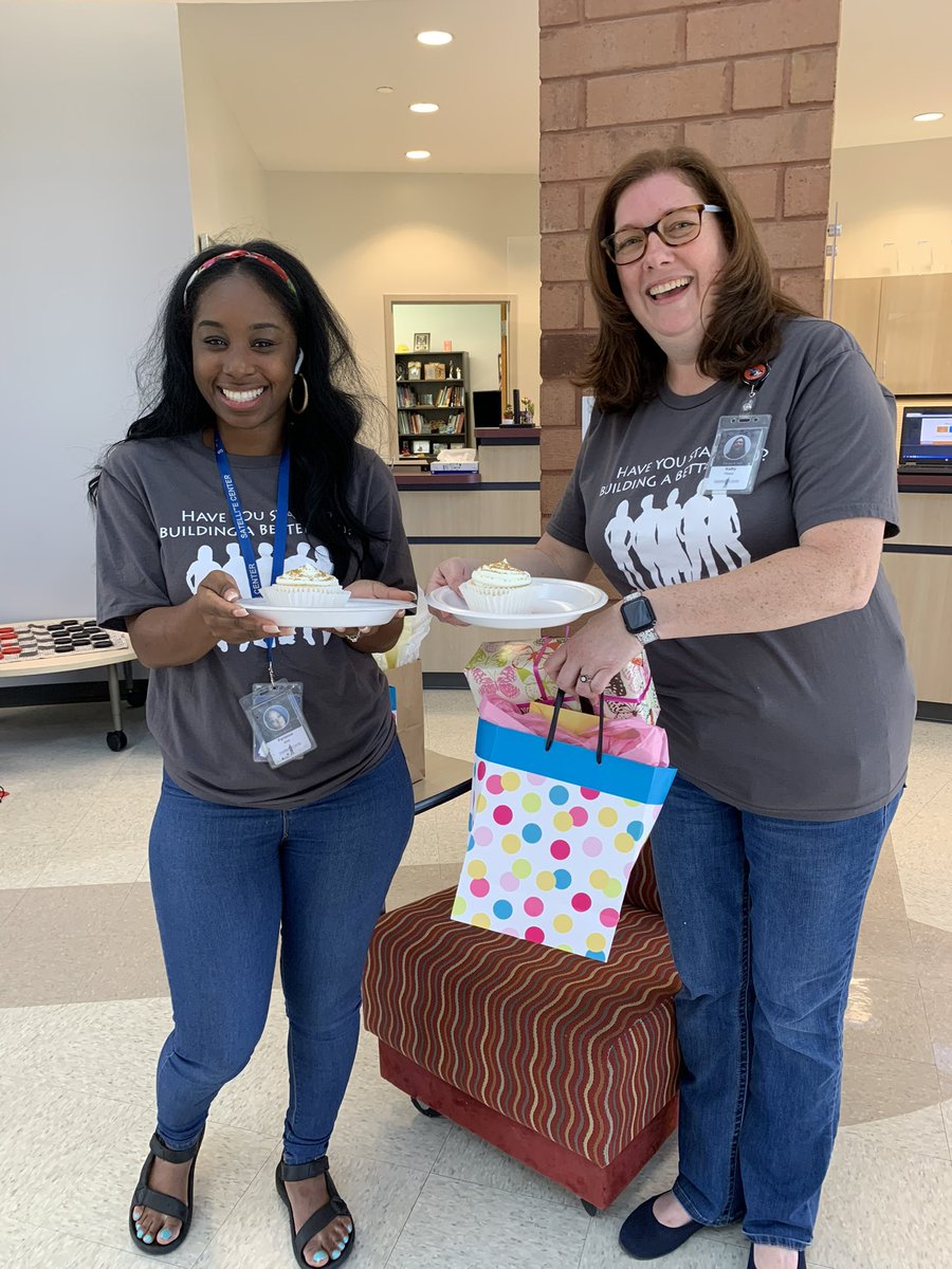 satellitecenter's tweet photo. Today we celebrate our two amazing School Office Specialists: Mrs Kathy Plasse and Mrs Farianne Mott. They are an integral part of our center and the glue that hold us all together. #ThankYou both for your amazing work! #BestStaffEver #SOSDay @SCPPS https://t.co/OpzKmdc1qA