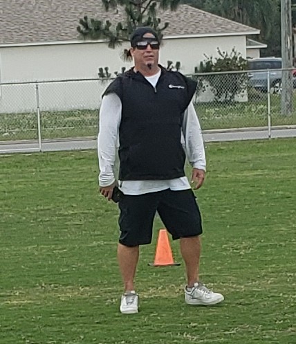 Dwight_XOS's tweet photo. Catapult Sports attended Day 3 of Florida Spring Training today at the home of the Sandalwood Saints and Head Football Coach Adam Geis.  Players who impressed me are: Seniors: Purnell Richardson OL/DL and Evan McKinnon DE &amp; Juniors: Sherode Denton OL/DL and Carey "CJ" Allen OLB!! https://t.co/4qVOUeZLeG