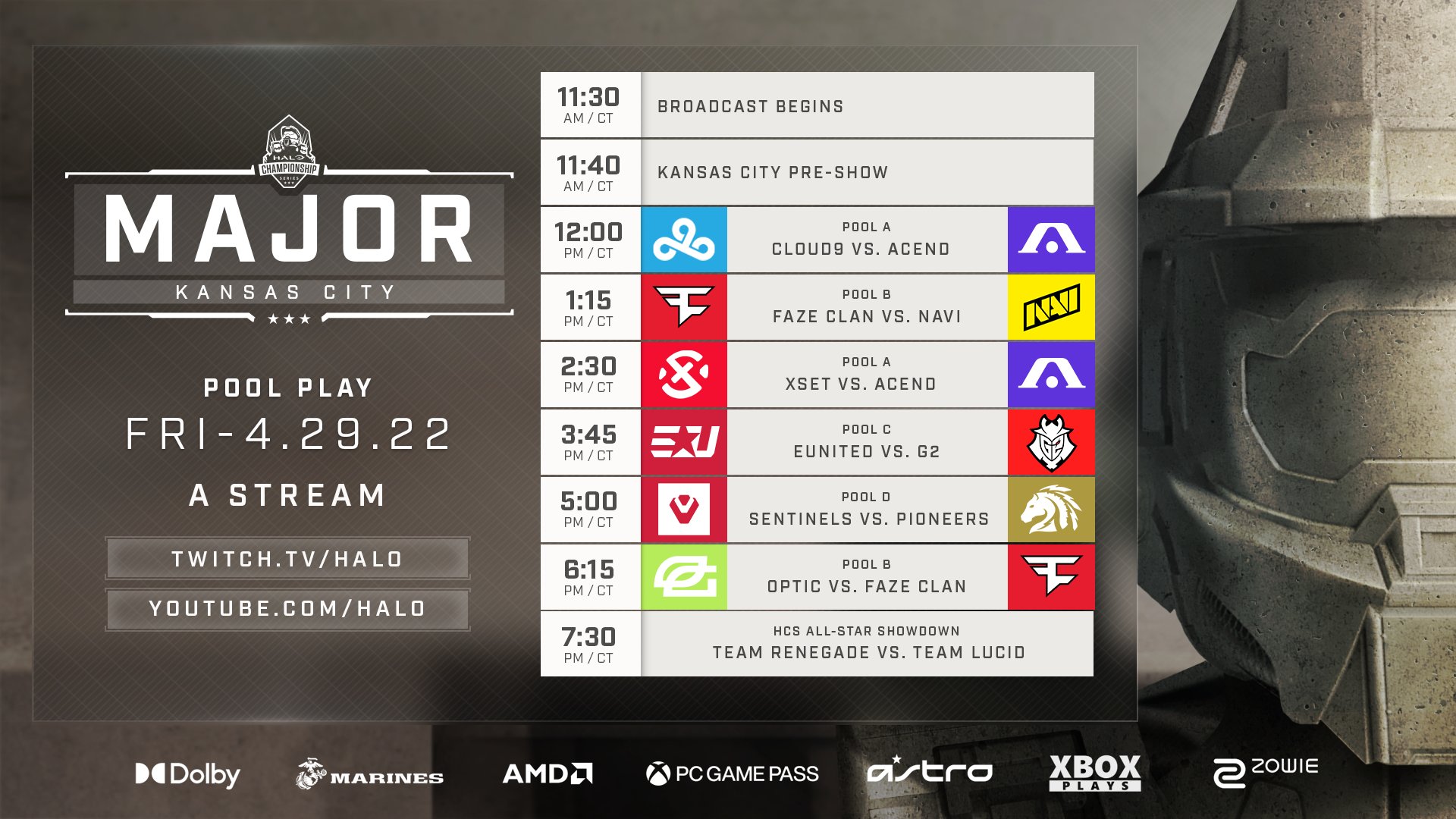Total 46+ imagen halo hcs schedule Viaterra.mx