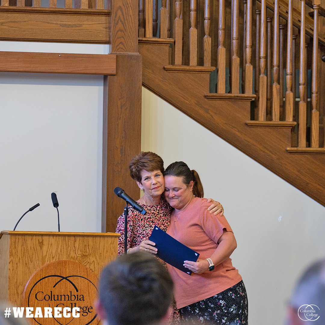 ColumbiaColg's tweet photo. Yesterday, the CC Education Dept. held its "Nearing" Certification Ceremony at Dorsey Gym.

CONGRATS to our Teacher Certification Program candidates, as their names will be submitted to the Dept. of Elementary &amp; Secondary Education as completing their program of study❗

#WeAreCC https://t.co/VxZecVw6lH