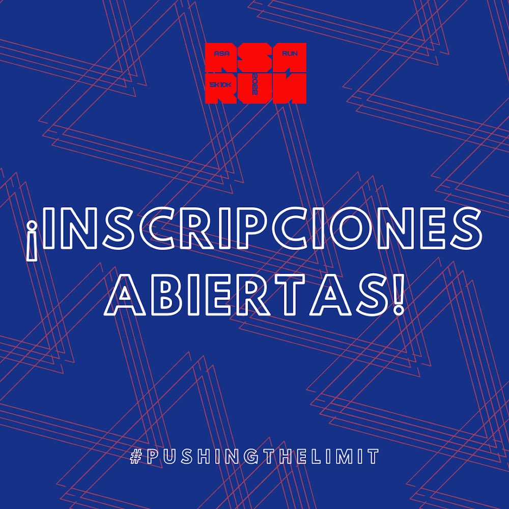 Ready, set, GO!!!! Desde hoy están abiertas las inscripciones del #ASARUN2022 !!!!🏁💪

Escriban al privado para inscribirse!!
#pushingthelimit