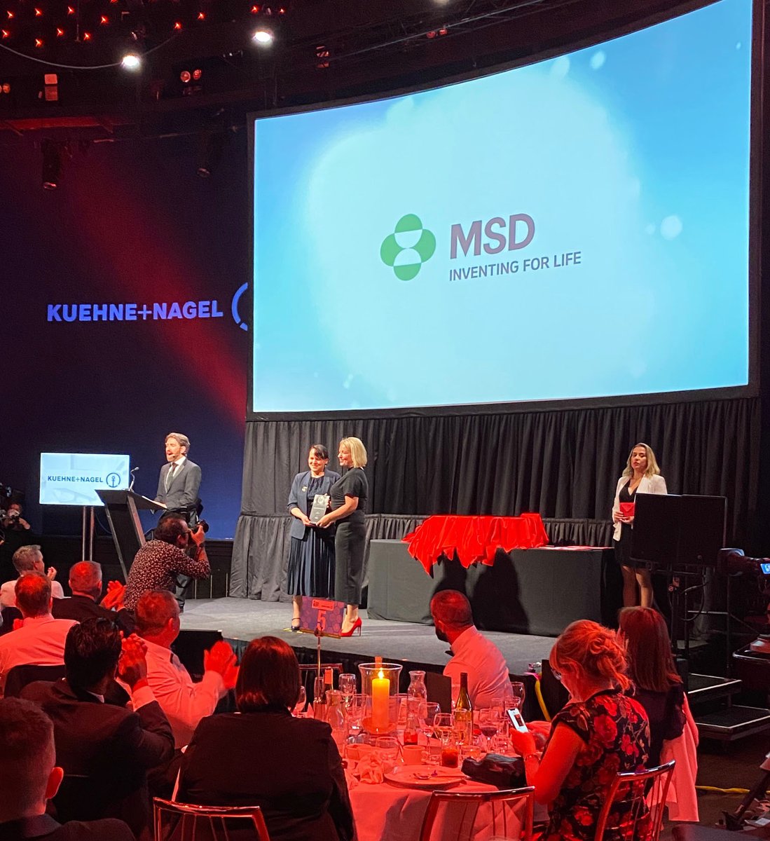 Congratulations to <a href="/MSDInvents/">MSD</a> on winning the Best Use of Technology Award at the Pharma Industry Awards this evening in the Mansion House, Dublin.

This prestigious award was presented by our QHSE Manager Pauline Sourdille.

#PharmaAwardsIRL