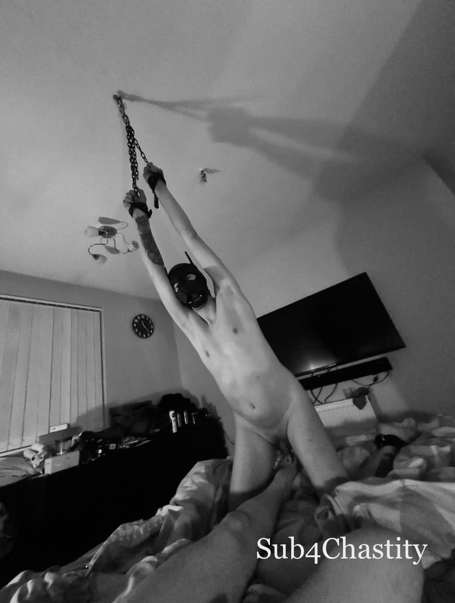 Sub4Chastity's tweet photo. Unlocked, tied up, abused, edged and repeatedly shocked by the boyfriend until I was begging! This was a good evening and it turns out that apparently he really enjoys light cbt… and so might I 😳 #chastityslaves #cbt #bondage #BDSM https://t.co/IUvJzpMaqg