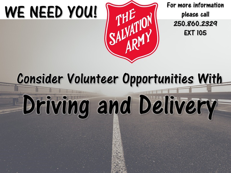 Interested in becoming a volunteer with the Salvation Army? We need you! Give us a call today to learn more.
