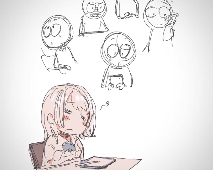 ウォーミングアップしても絵が描けないときもある 