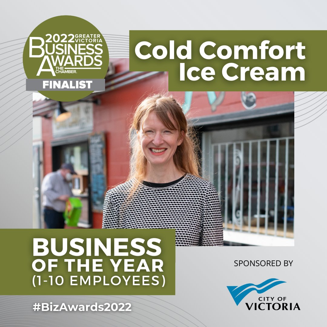 Victoria Chamber (@chambervictoria) on Twitter photo Join us in shining a spotlight on <a href="/MissColdComfort/">Cold Comfort</a>, a finalist for the Business of The Year Award (1-10 Employees) at the 2022 Greater Victoria Business Awards! 🏆 Proudly sponsored by <a href="/CityOfVictoria/">City of Victoria</a>
Learn more here >>> bit.ly/3ke0bHq
#BizAwards2022 Join us in shining a spotlight on <a href="/MissColdComfort/">Cold Comfort</a>, a finalist for the Business of The Year Award (1-10 Employees) at the 2022 Greater Victoria Business Awards! 🏆 Proudly sponsored by <a href="/CityOfVictoria/">City of Victoria</a>
Learn more here >>> bit.ly/3ke0bHq
#BizAwards2022