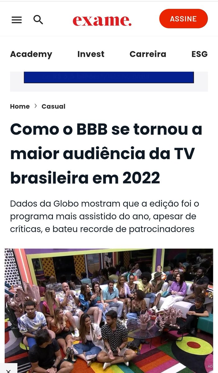 cascoments's tweet photo. Expectativa: O BBB mais flop da história..

Realidade: https://t.co/y5QMEnjlfz