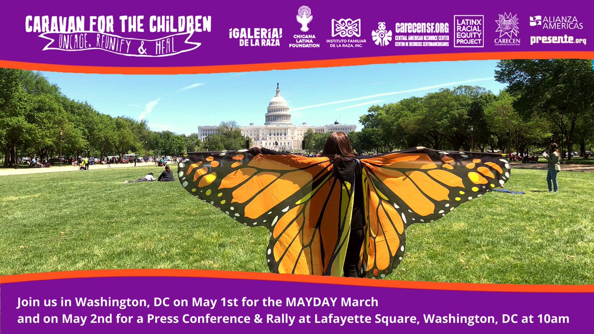 CLF_says's tweet photo. Caravan for the Children campaign is traveling to Washington, DC once again to take part in the May 1st MAYDAY March to demand the reunification of all separated children from their families, true immigration reform and a path to permanent status for all undocumented workers! https://t.co/MXaDJRytsD