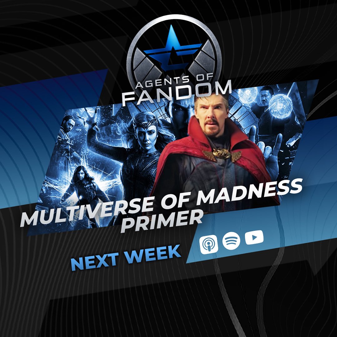 Getting off socials to avoid spoilers? 

Make sure you’re subscribed to the <a href="/AgentsFandom/">Agents of Fandom</a> podcast so you dont miss our #DoctorStrange  primer! 

We will feature our 1st Fandom Comic Corner with @DamonTweet giving you your required reading before the film!

AgentsOfFandom.com