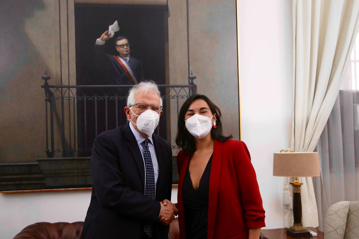 Con la ministra de interior <a href="/izkia/">Izkia Siches Pastén</a> abordamos importancia de fortalecer cooperación en materia de seguridad.

Chile demuestra su generosidad con la acogida de venezolanos. La UE está dispuesta a intercambiar experiencia y asistencia técnica sobre gestión de flujos migratorios.