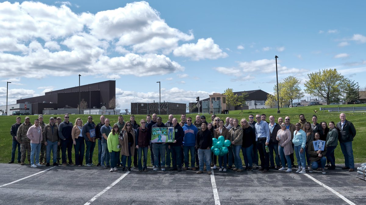 👖🚶‍♂️We had a great turnout at today's Denim Day Walk in support of victims of sexual assault. Across the nation and the world, we showed solidarity by wearing denim and stepping out for a cause. Standby for a video message from our wing commander, Col Gary Charlton. <a href="/AirNatlGuard/">Air National Guard</a>