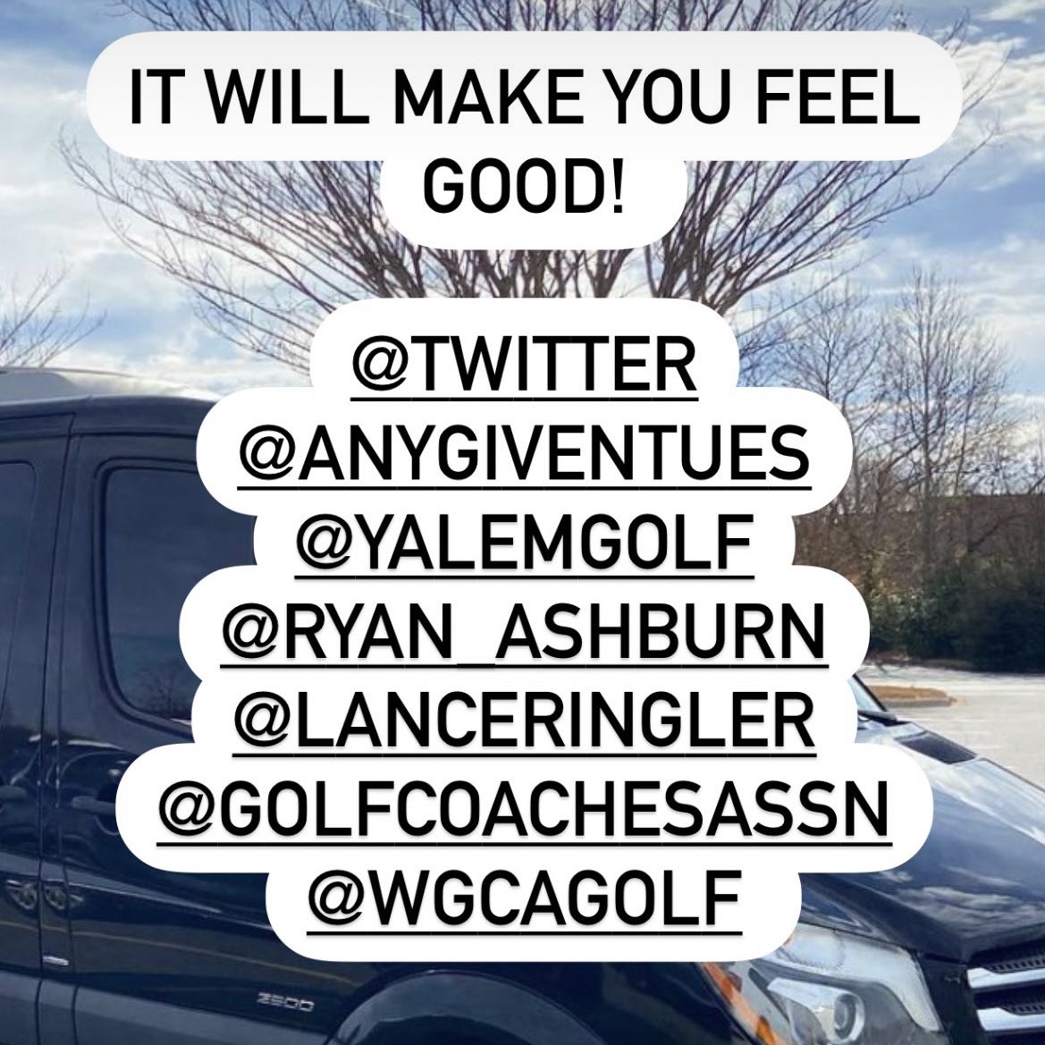 Invite your fiends, neighbors, and loved ones. Come one come all! 7:30 @WGCAGOLF @GolfCoachesAssn @GolfweekRingler @YaleMGolf @ryan_ashburn