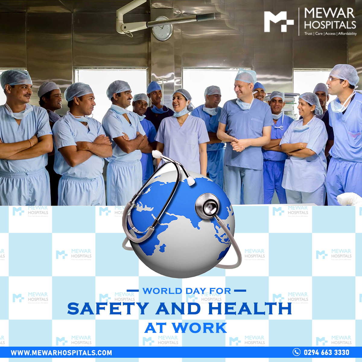 mewar_hospital's tweet photo. The #WorldDayforSafetyAndHealthAtWork is to raise #awareness on how to make #workplacesafe #healthy for the employers by ensuring freedom, equity, security and human dignity at the workplace.
#Mewarhospitals #Besthospitals #healthcare #SafetyAndHealthAtWork #worksafety https://t.co/d8n3zc6YZk