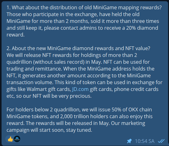 WealthyHK's tweet photo. As you know that we've done marketing plans recently. Some big whales incoming for sure. So we wanna inform you about our NFT and how valuable they are in the future. Pls check them out and if u can effort to have an NFT then u'll be really surprised of them for sure!!!
#BSC #OKX https://t.co/qwDLSZJku7