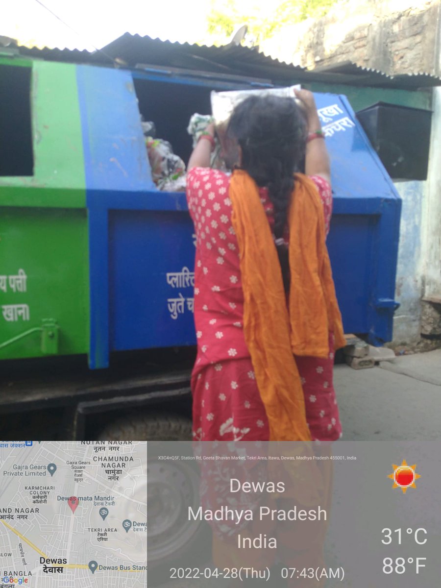 swachhdewas1's tweet photo. @DewasMcorp के वार्ड क्र. 37 में डोर टू डोर कचरा कलेक्शन का कार्य किया जा रहा हैं।
#ULB802248
#SwachhSurvekshan2022Dewas 
#GarbageFreeCites
@SwachSurvekshan
@CommissionerUAD
@urbansbm
@SwachhBharatGov https://t.co/hqhOR9hDl6