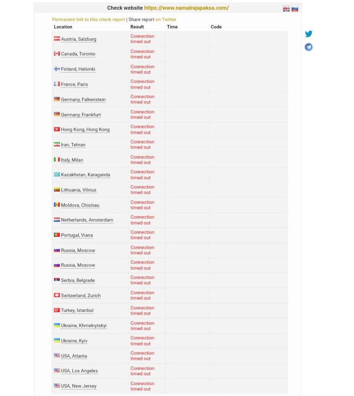 SRIHUBDEV's tweet photo. Rajapaksa Son Web Down🙌

🚫https://t.co/j3VSMaOyqU🚫

He is the son of the current Prime Minister and has also taken over the ministry of sports from the family administration. Tax Money Wallin lives a royal life.

( Down 9 A.M - 2 P.M "SL Time" )

#Srihub #GoHomeGota #Down https://t.co/qOPkkNmERF