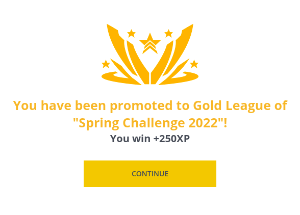 tanvir362's tweet photo. Gold League
https://t.co/SQZ9q85Pci
#SpringChallenge2022 @CodinGame https://t.co/as0fdj3nZS