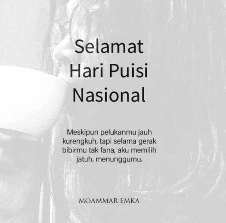 moammaremka's tweet photo. Selamat #HariPuisiNasional 
28 April https://t.co/nKVBSSra6O