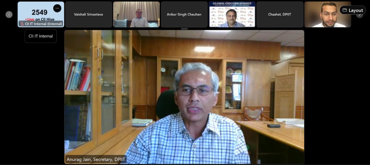 FollowCII's tweet photo. We are adding 80 #startups everyday which is the highest pace in the world. Our pace of adding #unicorns and start ups are faster than rest and we can hope to become the largest start up in the world. - Anurag Jain, Secretary, @DPIITGoI at #CIIGlobalUnicornSummit. @startupindia https://t.co/lnUpaZ6rbG