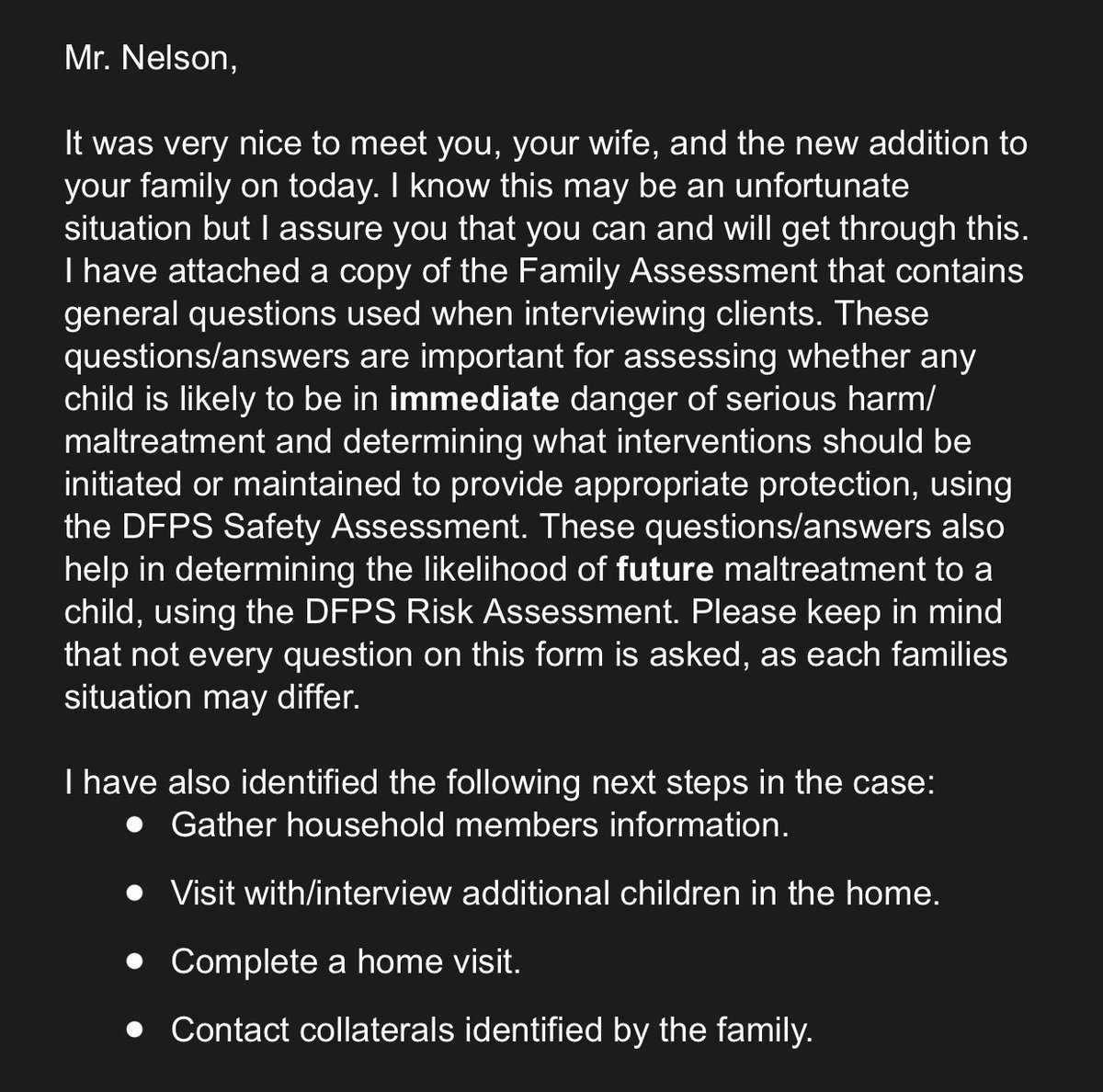 I am living an actual nightmare. When they said they’d go after my children, I always thought they meant physically. I am completely floored.