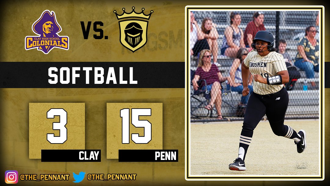SOFTBALL: Penn 15, Clay 3. Final.

Aubrey Zachary 5 IP, 1 run, 1 hit, 9 strikeouts.

HR: Abby Widmar.

3B: Ava Zachary, Peyton Dwigans.

2B: Harmony Looney 2. 

Hit leaders: Alexis Riem 4, Izabella Hanna 3,.

RBI leaders: Abby Widmar 5, Alexis Riem 3, Ava Zachary 3.