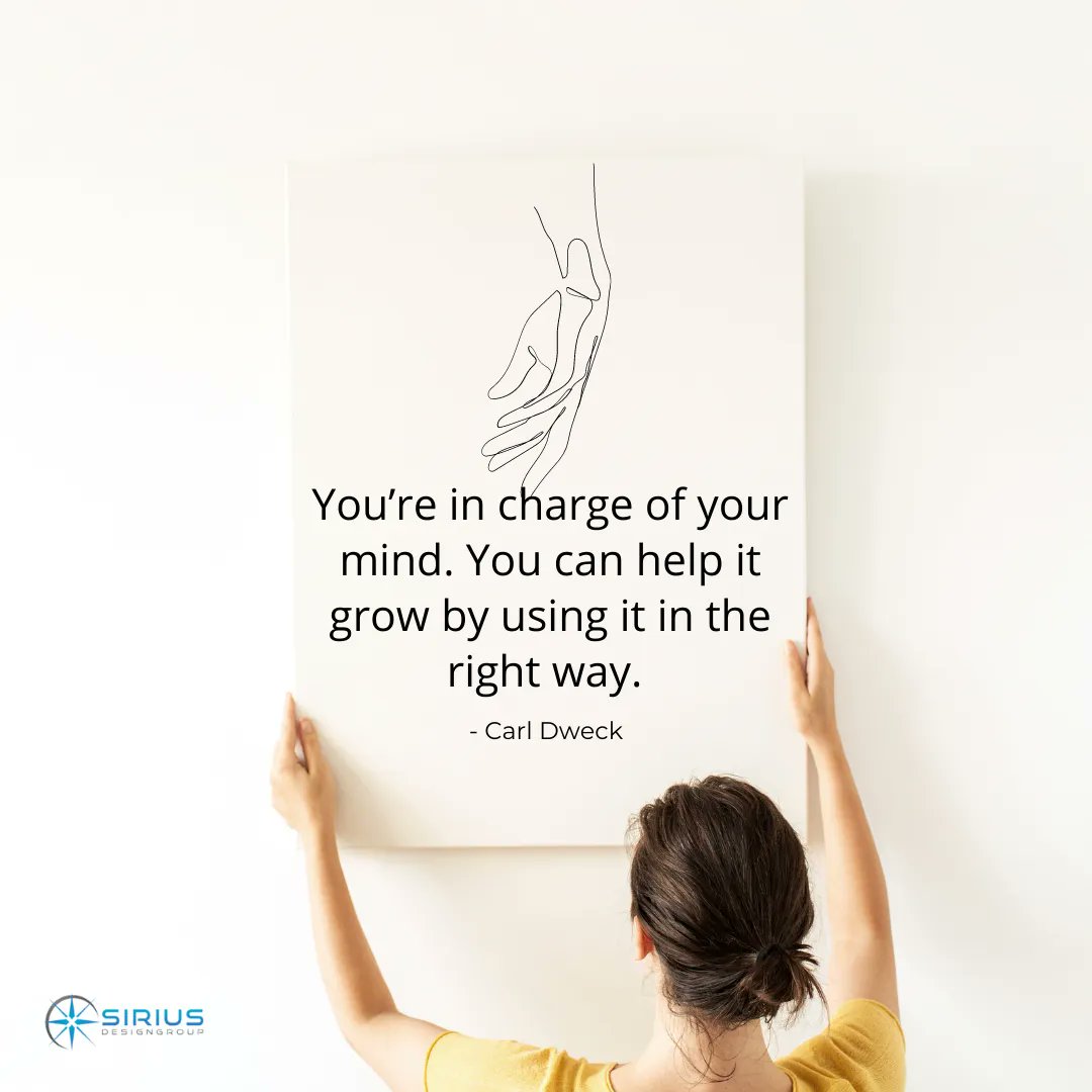 siriusdesigngrp's tweet photo. Someone with a growth mindset is able to achieve long-term goals due to several qualities of having this mindset. Having this type of mindset benefits not only your professional life but as well as your personal, emotional, and relational life.

#mindsetmatters #growthmindset https://t.co/tWDx3awjFY