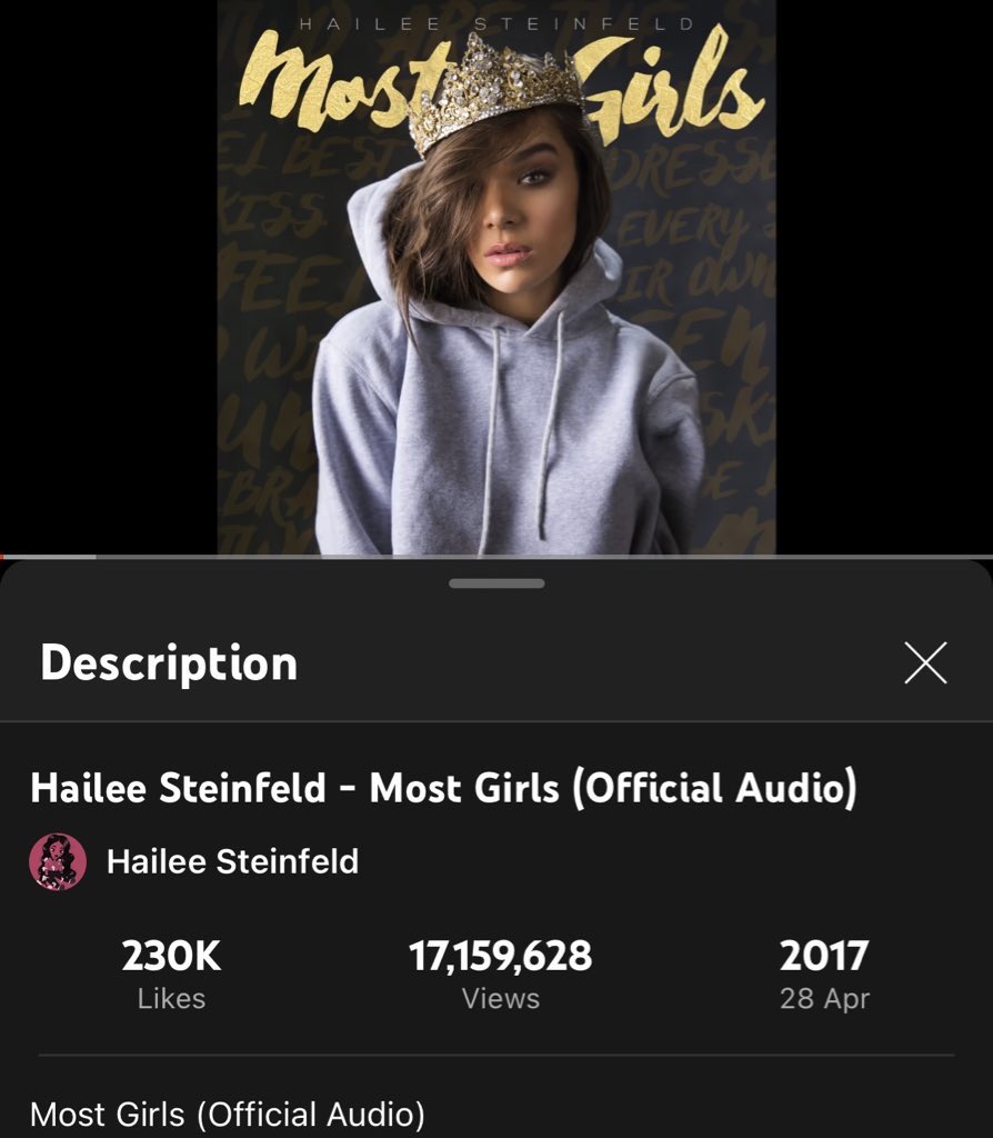 Haiz_Ghost's tweet photo. Most Girls released 5 years ago today! #mostgirls #HaileeSteinfeld https://t.co/dFsxx3E1pO