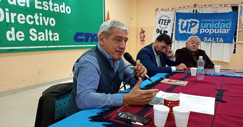 JulioDFuentes's tweet photo. Fue un honor exponer en este panel sobre el escenario latinoamericano en el marco del taller “Georgina Droz” organizado por Unidad Popular de Salta. Seguimos impulsando la formación de las y los compañeros en todo el país. https://t.co/e8GecciXF6
