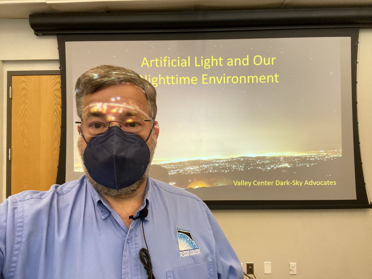 I gave a talk on light pollution last night at a public library. #IDSW2022