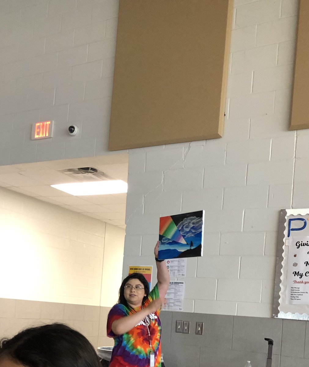 GRangel5th's tweet photo. So much fun participating in the @ABStrawn paint with a twist community involvement event! Ms. Jessica Aguilar did an amazing job guiding us step by step! #unlockingpotential #lockstars #communityliason https://t.co/s7Kt7LuNXL