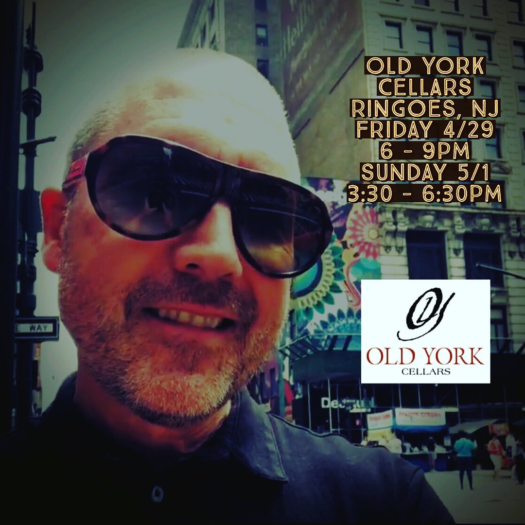 RussellSings's tweet photo. Russell Norkevich @RussellSings @OldYorkCellars 
2 shows this weekend! 🍷 
Friday 4/29, 6-9pm
Sunday 5/1, 3:30-6:30pm

#njwine #oldyorkcellars #russellsings #hunterdon #Flemington #flemingtonnj #newhopepa #newhope #lambertvillenj #lambertville #wine https://t.co/QwW9bEdqXP