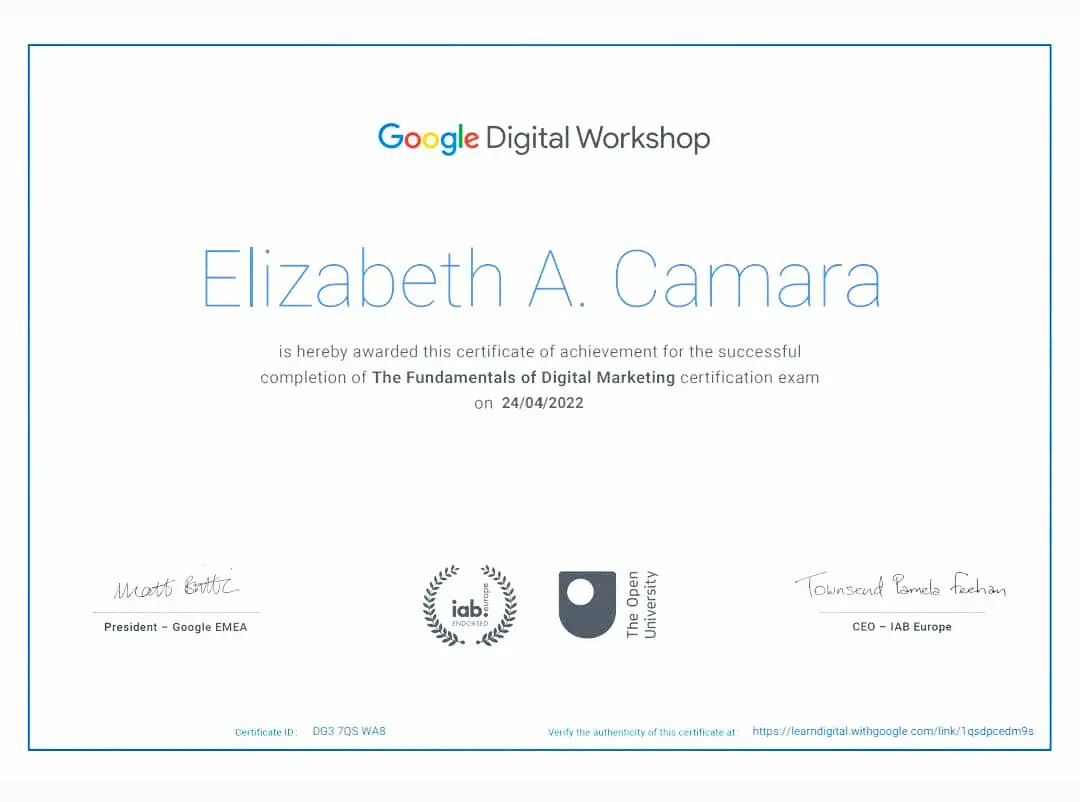 24th/04/2022 ft Journey 24.
40 Hours,26 Modules within a Week &amp; a half.
Fundamentals of Digital Marketing  include SEO,Display
Advertising,Content Marketin,Video Marketing,Email Marketing,Social media,Marketing/Management tools,Local business digitization, International Business.