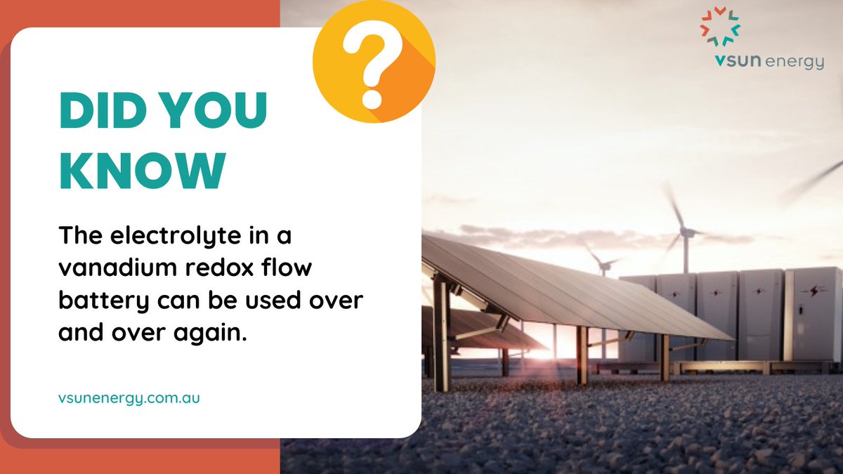 Did you know? 

The electrolyte in a vanadium redox flow battery can be used over and over again in different batteries. After 20 years of battery operation, it could even be worth more than the battery was at the start!

#VRFB #sustainability #investingforthefuture #vanadium