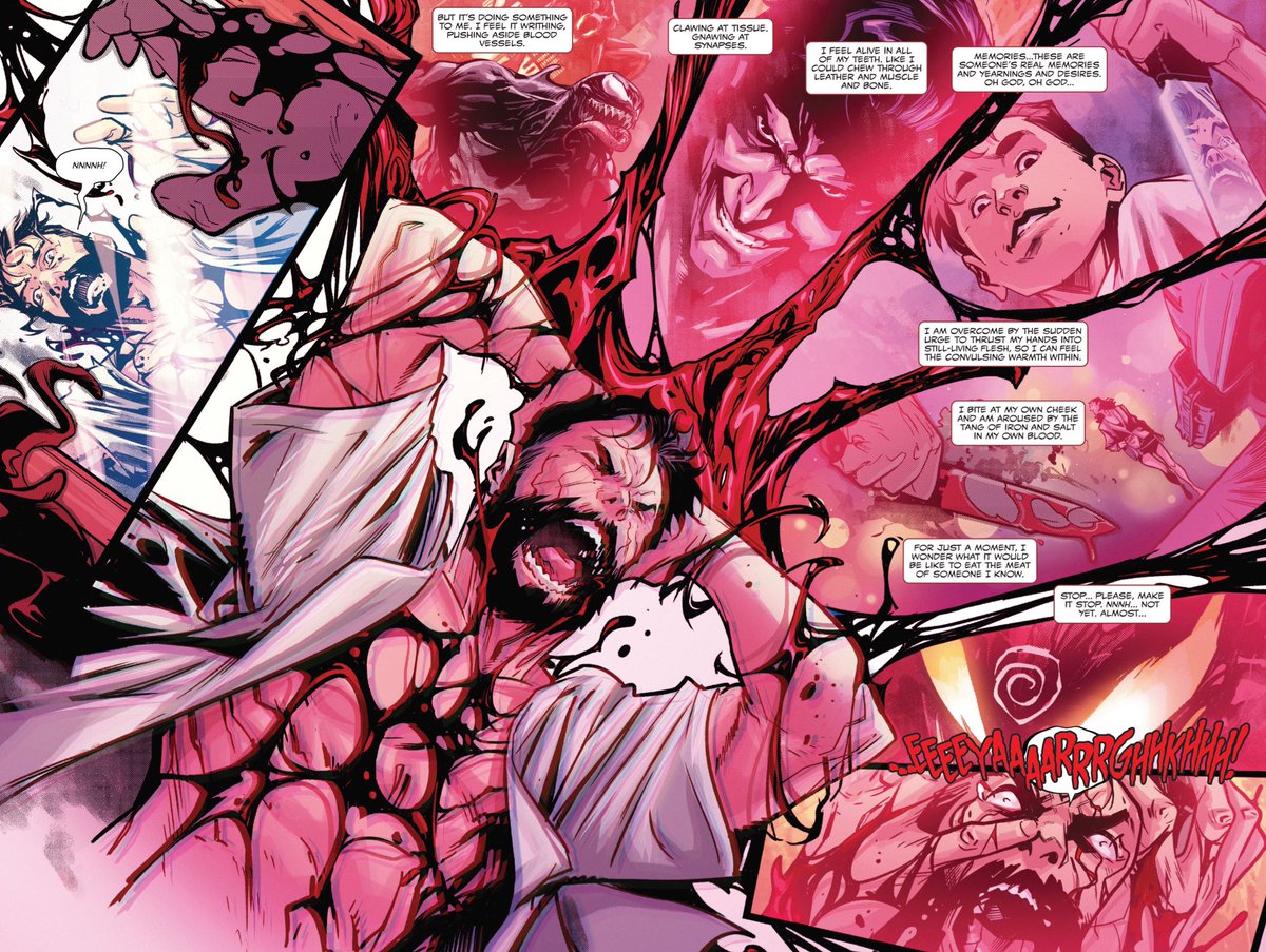 Carnage #2 by <a href="/therightram/">Ram V</a> <a href="/Frances62607920/">Francesco manna</a> <a href="/DijjoLima/">Dijjo Lima</a> <a href="/JoeSabino/">JoeSabino</a> <a href="/TommyGWrites/">Tom Groneman</a> &amp; <a href="/EDevinLewis/">Devin Lewis</a> is a terrific terror filled read! The creative team keeps you on the edge with every page &amp; engaged in this incredible series! Thanks to this team I’m hooked on the symbiote-verse!