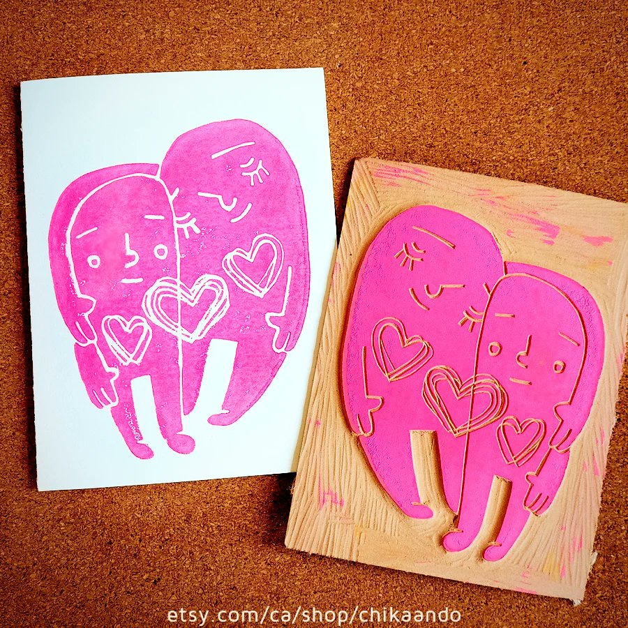 Chika_Ando's tweet photo. A new greeting card with a simple, loving side-hug💚

Come shop @EtsyCalgaryMIC @ContemporaryYYC on May 7!

#greetingcard #etsy #etsycalgary #etsycanada #stationery #yyc #yycevents #downtownyyc #yycartist https://t.co/shqCh1KPfO