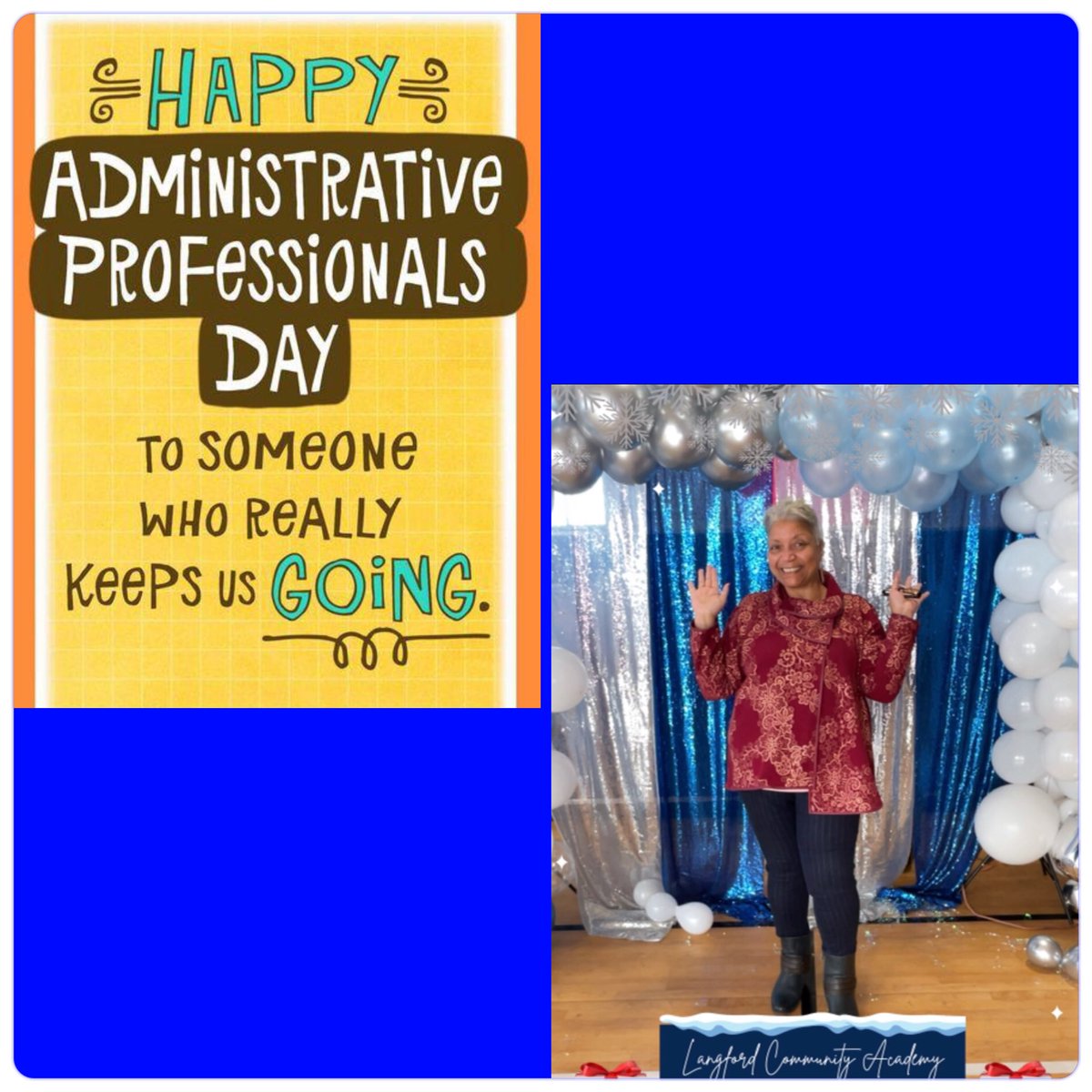 Langford scholars and staff celebrated our phenomenal clerk Ms. Childs today for Administrative Professional Day! We appreciate ALL that you do, ALL that you have done, and ALL that you continue to do! 👏🏽👏🏽🤗🥰