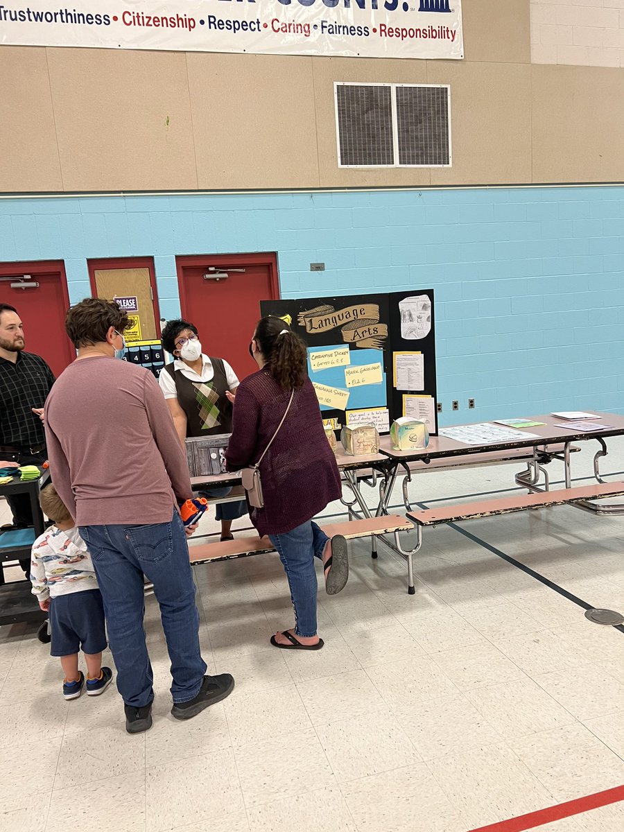 Incoming 6th grade parent night. 5th graders and their parents getting a sneak preview of LBJ.