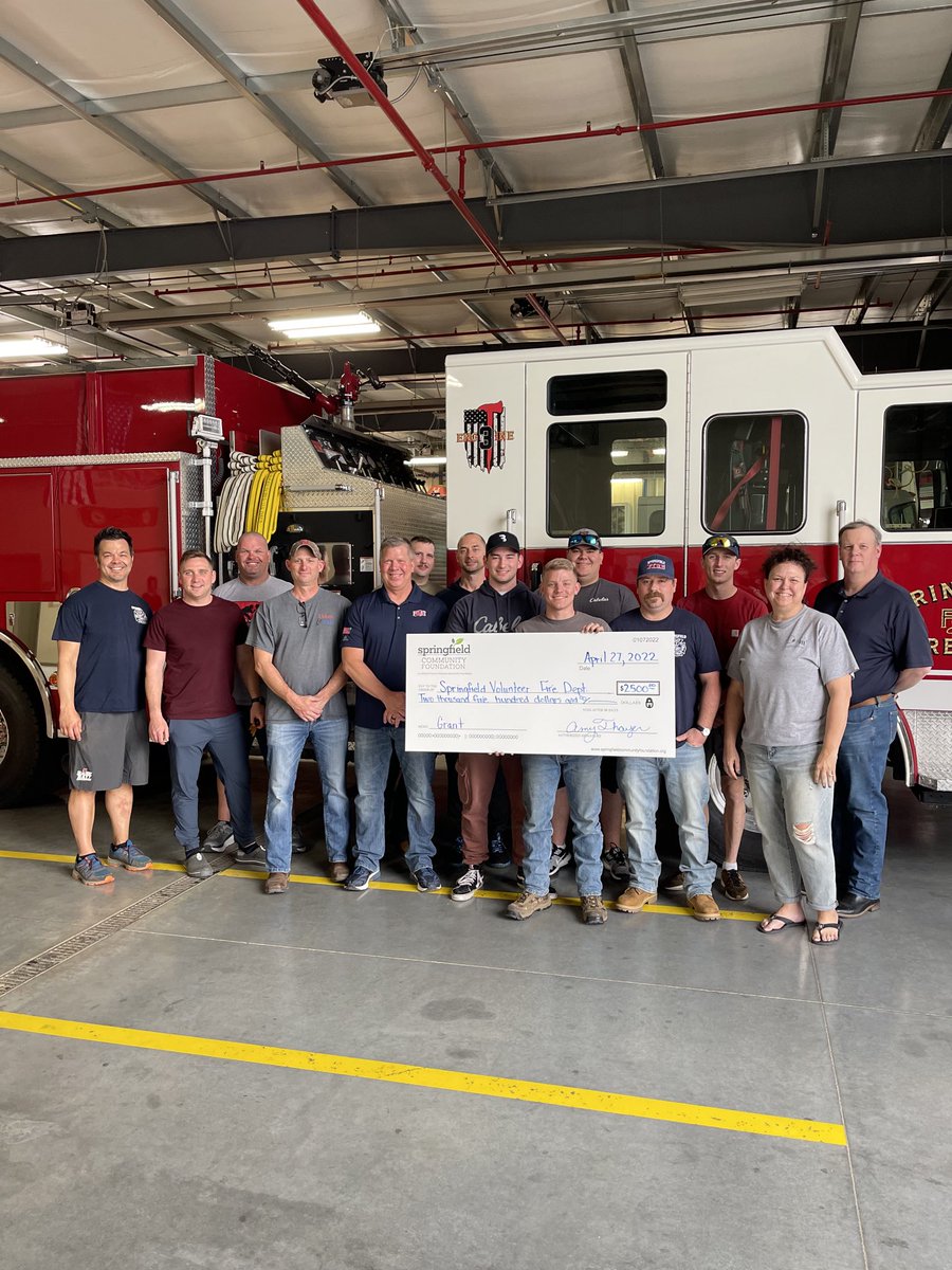 Thank you to the Springfield Community Foundation for their generous grant to the SVFD. This grant will be used to equip the department’s engines with AED units.