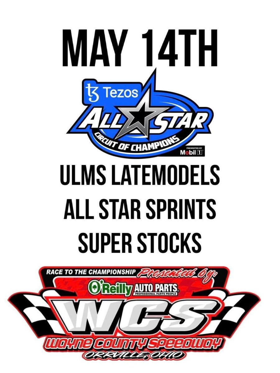 Just announced by <a href="/wcsohio/">Wayne County Speedway</a> The <a href="/ASCoC/">Amiyah Scocca</a> sprints will be joining ULMS on Saturday May 14.   Should be a huge night in Orville OH