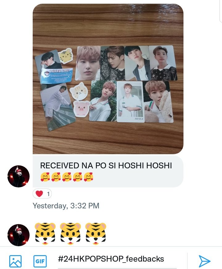 24hkpopshopph's tweet photo. #24HKPOPSHOP_feedbacks
#24HKPOPSHOP_proofs

Thank you po. Horanghaaae! 🐯 https://t.co/bNhuYqrUJ5