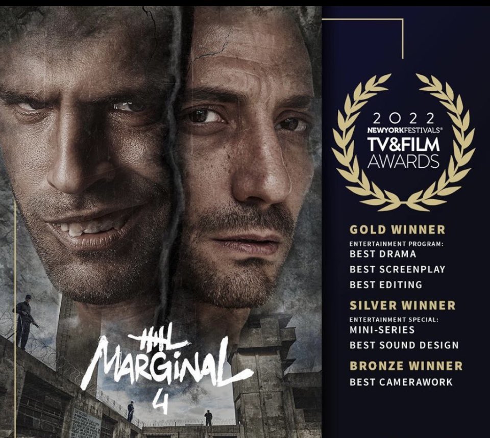 #elmarginal #elmarginal4 galardonada en #NewYorkFestivals 👏 @undertransmedia @Telemundo @netflix 🎬