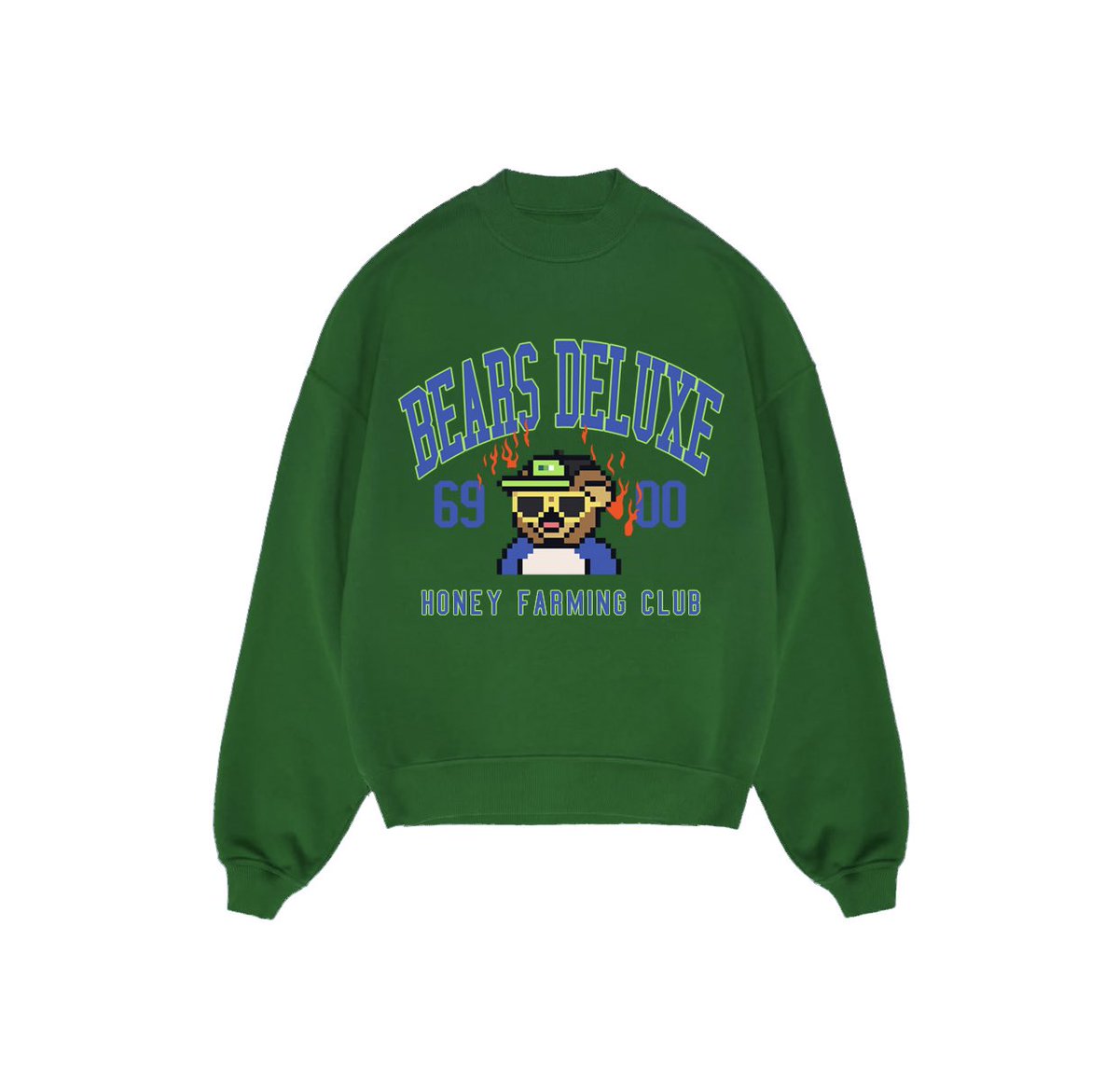nft_brah's tweet photo. Couple heavyweight crewnecks I designed for @bears_deluxe 

A lot of these NFT projects have some of the most terrible “merch” I have ever seen and they’re charging a premium. https://t.co/nxWfXfaD9t