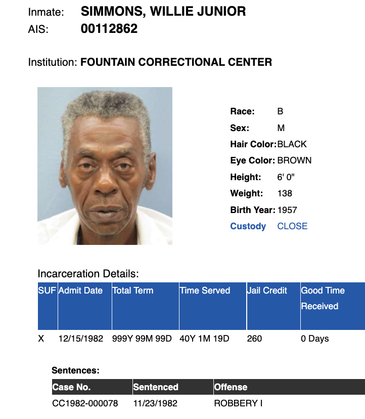 Despite outrage across the world about his LWOP sentence for a $9 robbery, Alabama lawmakers have done nothing to fix the habitual offender law &amp; cases like Willie Simmons, yet Willie still writes me sometimes just to tell me thanks for exposing his case 2 years ago. -1