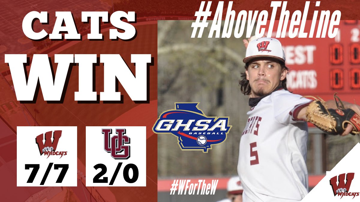 WHSAthletics_'s tweet photo. Baseball Advances to Round 2
#CatsWin🐾
#AboveTheLine📈
#WForTheW https://t.co/1cljHSIptH